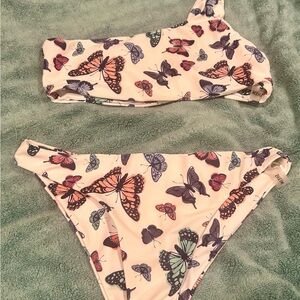 SHEIN Butterfly Print Bikini - Multicolor